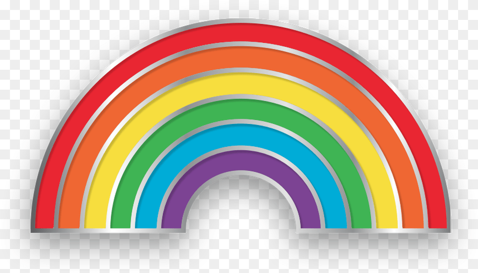 Rainbow Pin Circle, Art, Graphics, Car, Transportation Png