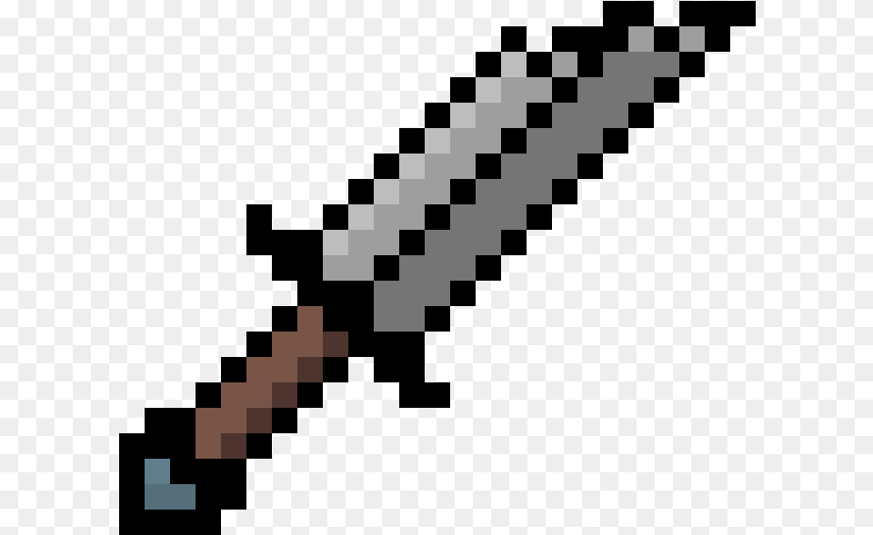 Rainbow Pixel Art Minecraft, Sword, Weapon Png Image