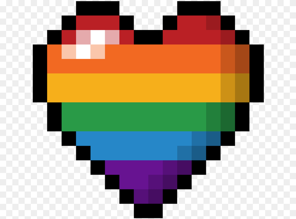 Rainbow Pixel Heart Gifts Gear Transparent, First Aid Png Image