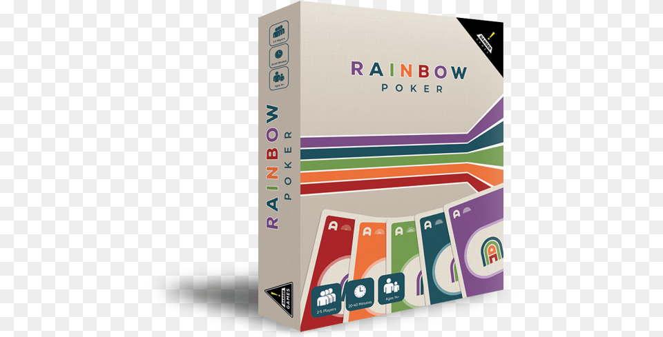 Rainbow Poker Card Game Box Card Game Box Design, File Binder, File, File Folder Free Png Download