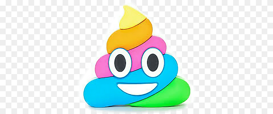 Rainbow Poop Emoji, Clothing, Hat, Nature, Outdoors Free Png Download
