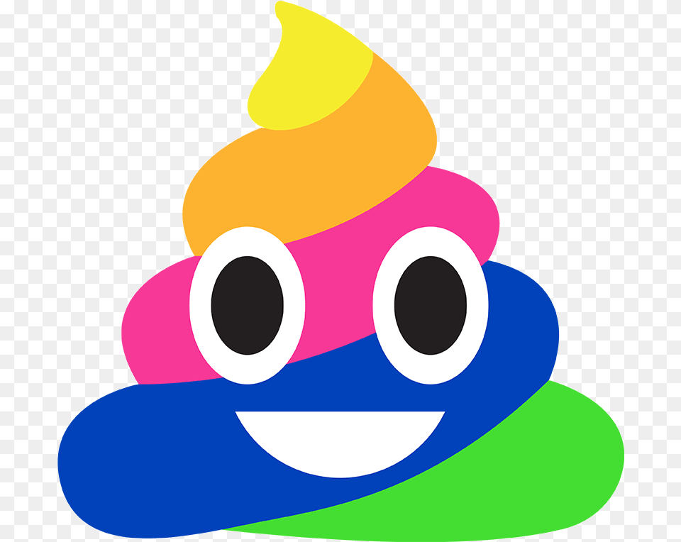 Rainbow Poop Emoji, Clothing, Hat, Nature, Outdoors Free Png