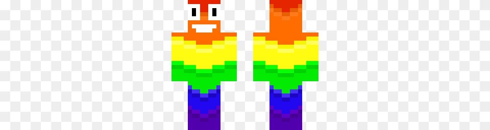 Rainbow Poop Emoji Minecraft Skin Free Transparent Png