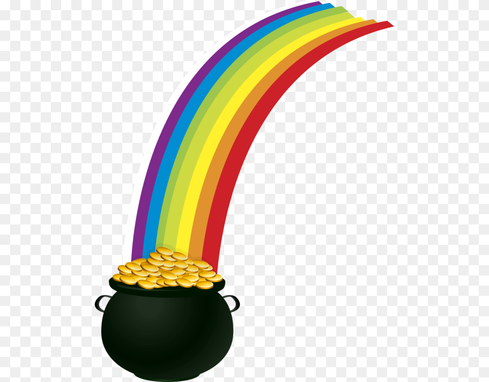 Rainbow Pot Of Gold Clipart Png Image