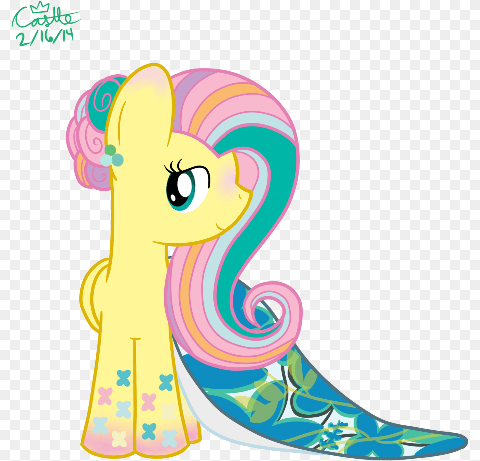 Rainbow Power Fluttershy S Prom Dress By Mtfc1029 Cartoon, Art, Book, Comics, Graphics Free Png Download