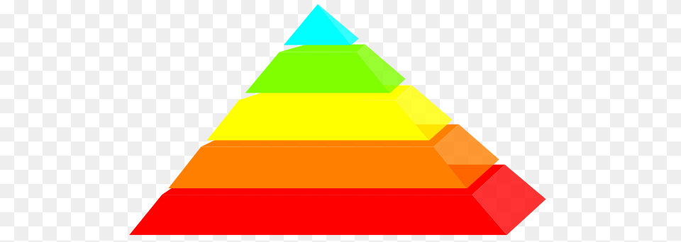 Rainbow Pyramid Clip Art For Web, Triangle, Can, Tin Free Transparent Png