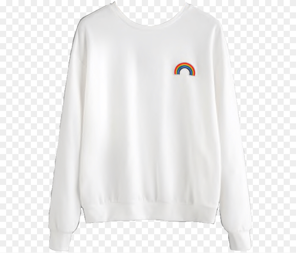 Rainbow Rainbows Rainbowsweater Pullover Sweater Powered Paragliding, Clothing, Knitwear, Long Sleeve, Sleeve Png Image