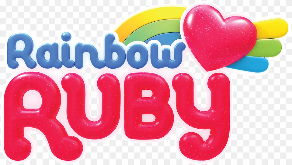 Rainbow Ruby Netflix Heart, Food, Ketchup, Balloon, Text Free Png