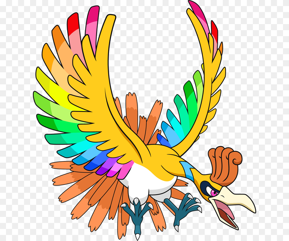 Rainbow Shiny Ho Oh, Plant, Art, Graphics Free Transparent Png