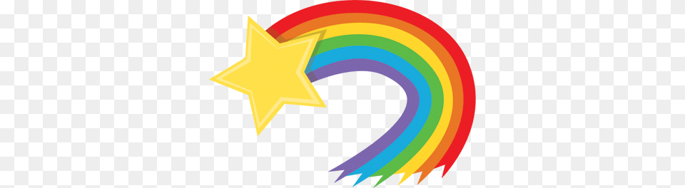 Rainbow Shooting Star, Star Symbol, Symbol Png Image