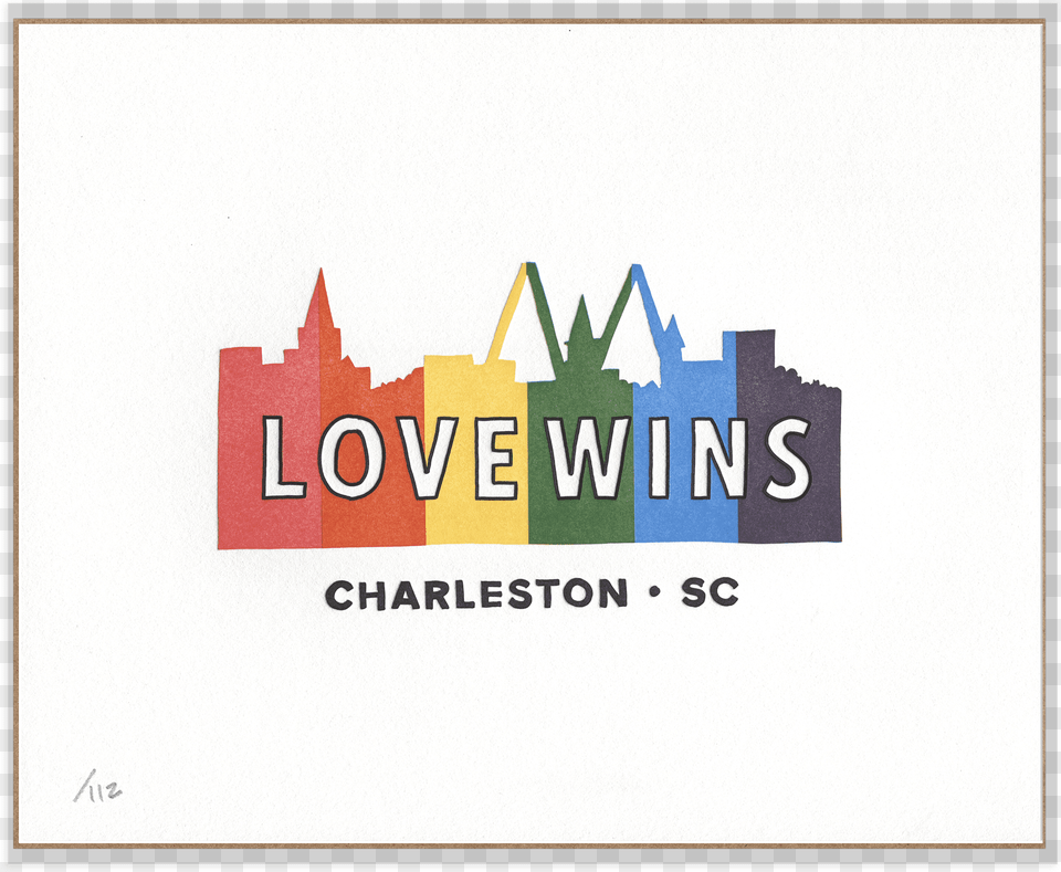 Rainbow Silhouette Of Charleston Sc Skyline With Words Love Charleston, Logo Png