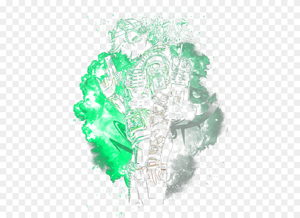 Rainbow Six Siege Ela Shower Curtain Sketch, Art, Clothing, Glove, Graphics Free Png Download