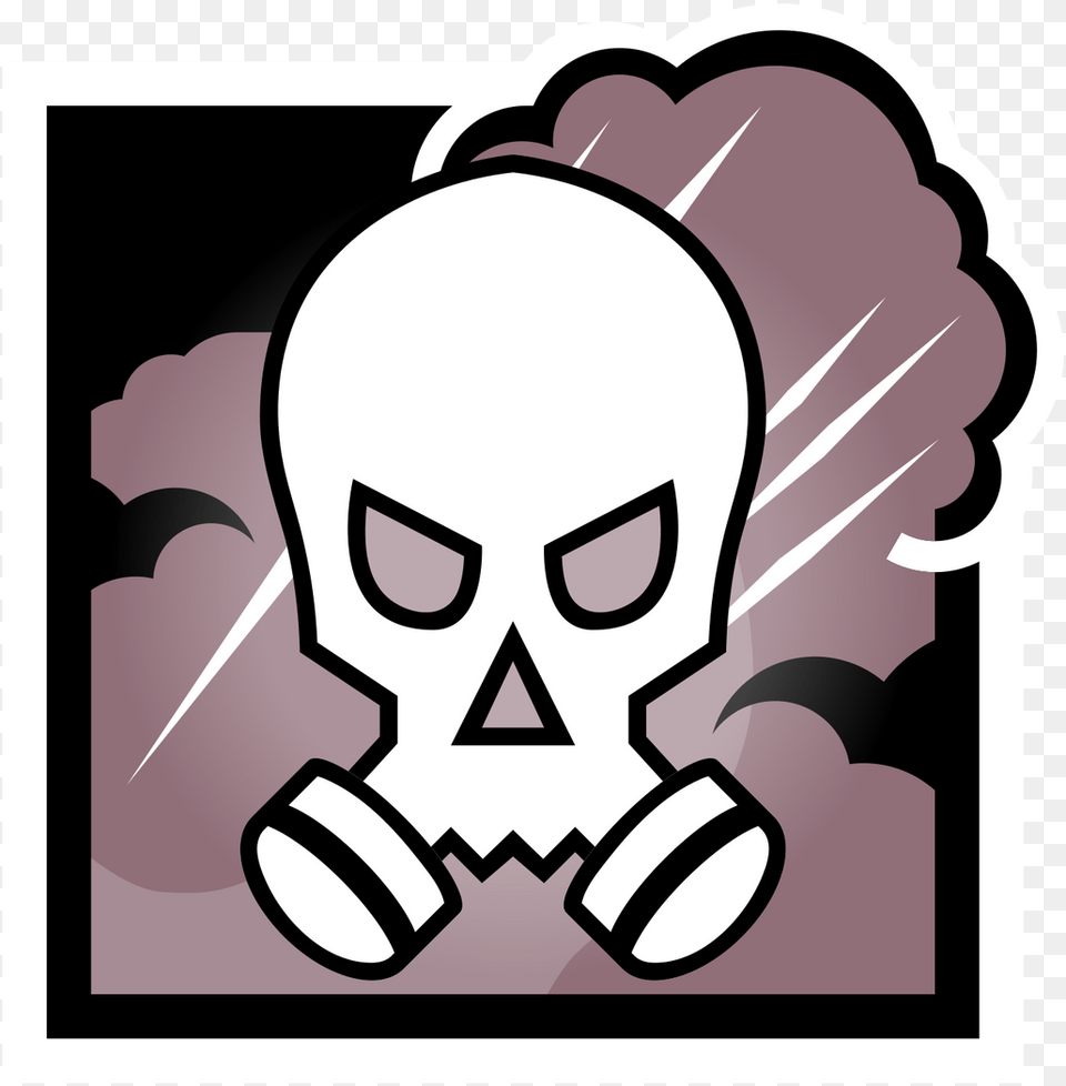 Rainbow Six Siege Operator Icons Rainbow Six Siege Smoke Icon, Stencil, Ammunition, Grenade, Weapon Free Png Download