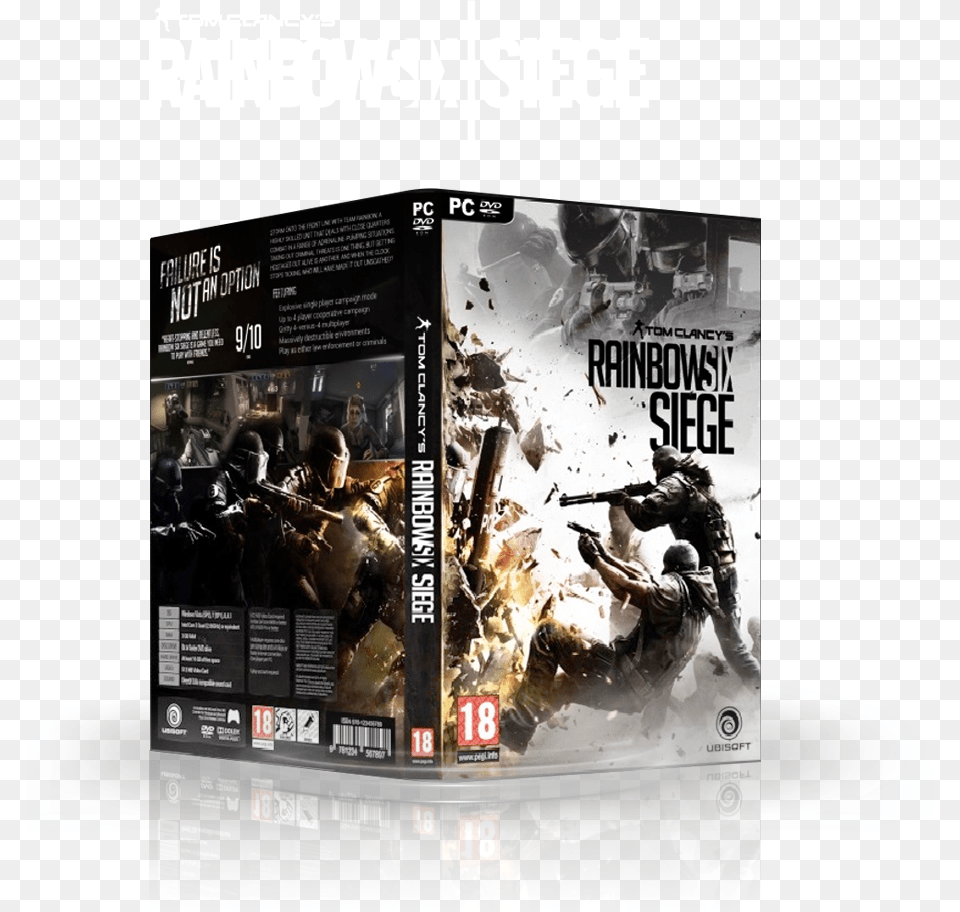 Rainbow Six Siege Pc Box, Advertisement, Poster, Adult, Male Free Png