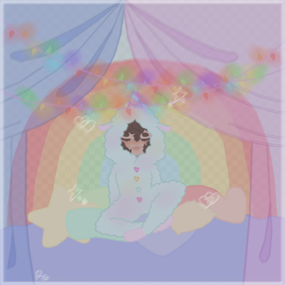 Rainbow Slumber Party Illustration, Baby, Person, Outdoors, Art Free Png Download