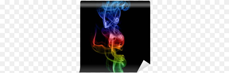 Rainbow Smoke Wall Mural Pixers We Shisha Smoke Colored Png