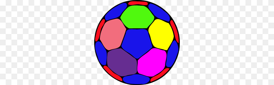 Rainbow Soccer Ball Cliparts, Football, Soccer Ball, Sport, Sphere Png Image