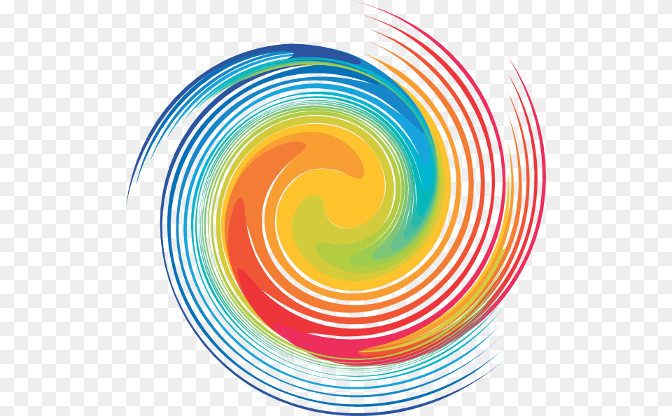 Rainbow Spiral Svg Clip Arts Tie Dye Spiral Clipart, Art, Graphics, Modern Art, Pattern Free Transparent Png