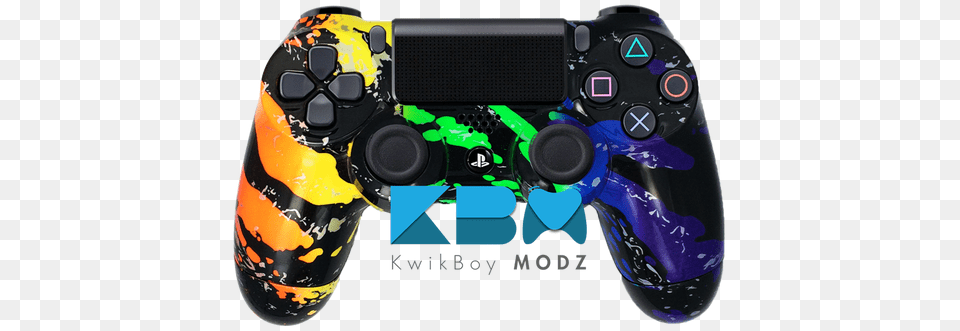 Rainbow Splatter Custom Ps4 Controller Led Camo Ps4 Controller, Electronics, Joystick Free Transparent Png