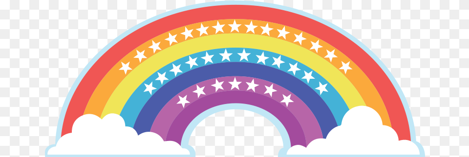Rainbow Star, Nature, Outdoors, Sky, Night Png