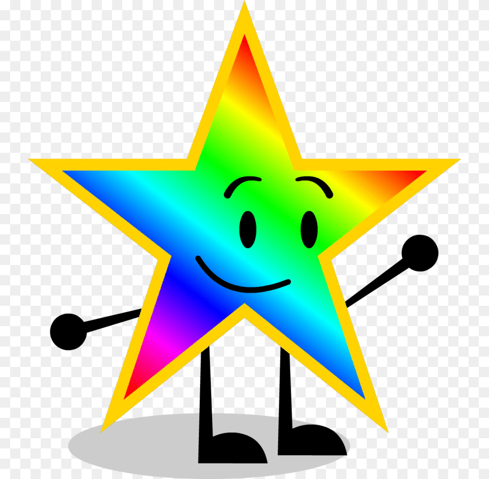 Rainbow Star By Kitkatyj Object Show Rainbow Star, Star Symbol, Symbol, Lighting Free Png