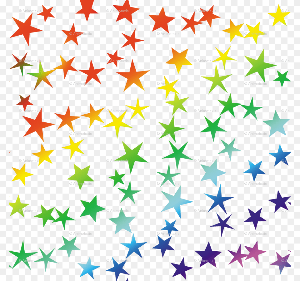 Rainbow Stars 2 Wallpaper Transparent Rainbow Stars, Paper, Confetti, Flag, Symbol Png