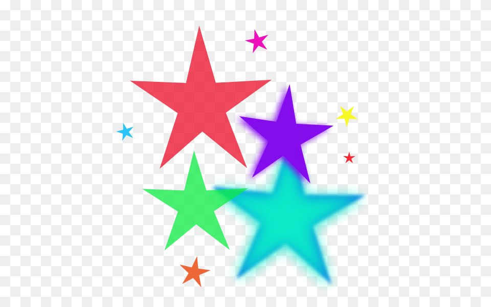 Rainbow Stars Clipart, Star Symbol, Symbol Free Transparent Png