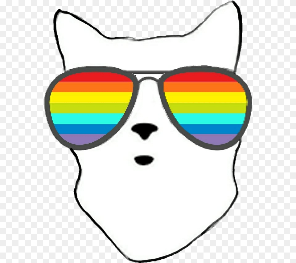 Rainbow Sunglasses Coolcat, Accessories, Glasses, Person, Face Free Transparent Png