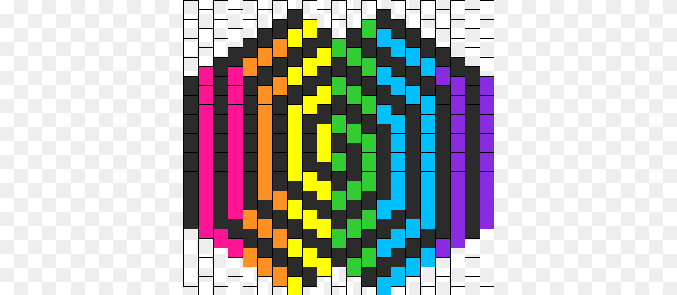 Rainbow Swirl Mask Bead Pattern Kandi Mask Patterns Rainbow, Spiral, Art, Graphics, Blackboard Png Image