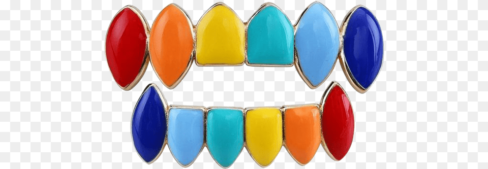 Rainbow Teeth Grillz 6ix9ine Grillz, Accessories, Gemstone, Jewelry, Turquoise Free Transparent Png