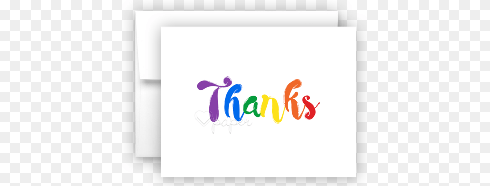 Rainbow Thanks Ii Thank You Cards Note Card Stationery Stationery, White Board, Text Free Transparent Png