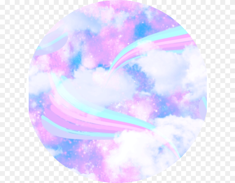 Rainbow To Background Birthday Blue Pink Freetoedit Pastel Galaxy Rainbow Background, Nature, Outdoors, Sky, Sphere Free Png Download
