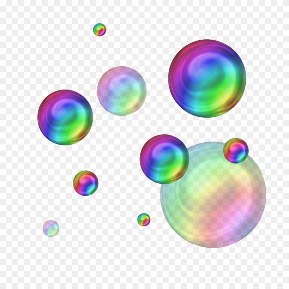 Rainbow Transparent Bubbles Circle, Bubble, Pattern, Accessories, Disk Free Png Download