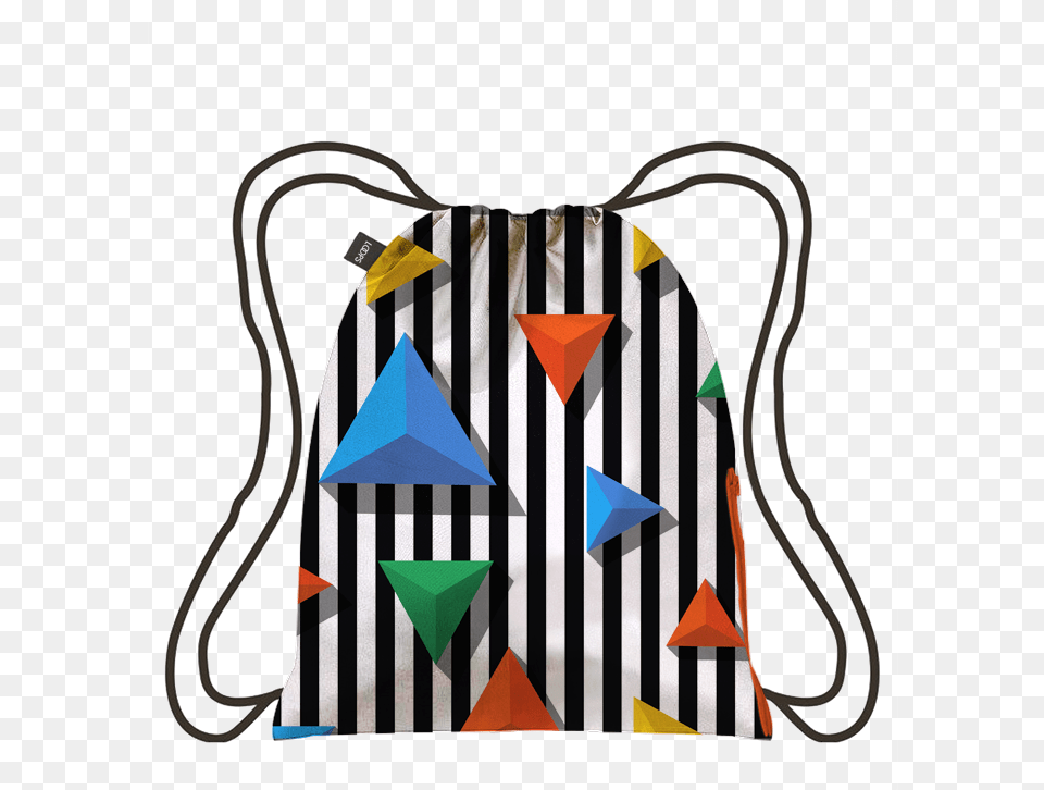 Rainbow Triangle Loqi Backpack Metallic Collection Gold Vincent Van Gogh The Starry Night Backpack, Accessories, Bag, Handbag, Purse Png Image