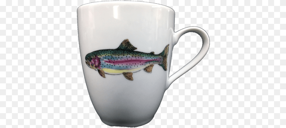 Rainbow Trout Coffee Cupmug Coffee Cup, Beverage, Coffee Cup, Art, Porcelain Png Image