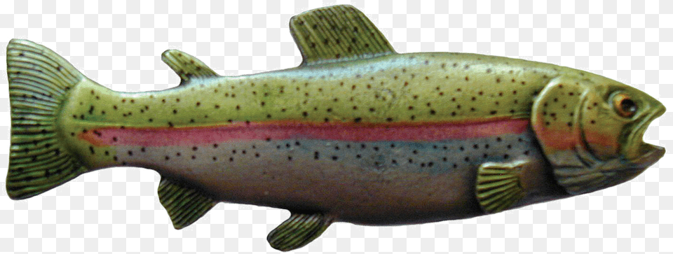 Rainbow Trout Knob Hand Tinted Antique Pewter Left Coastal Cutthroat Trout, Animal, Fish, Sea Life Free Transparent Png