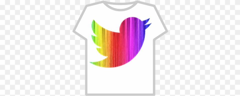 Rainbow Twitter Bird Graphic Design, Clothing, T-shirt, Logo Free Transparent Png
