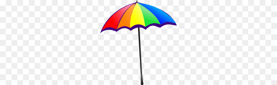 Rainbow Umbrella Clip Art, Canopy Free Png Download