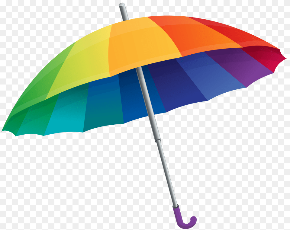 Rainbow Umbrella Clipart, Canopy Free Png Download