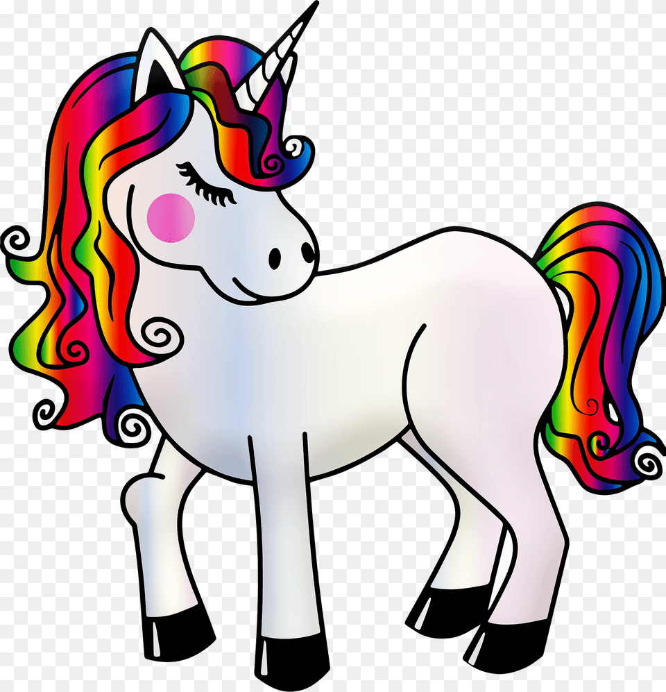 Rainbow Unicorn Clipart, Art, Animal, Mammal Free Png Download