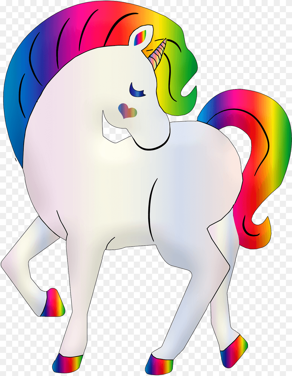 Rainbow Unicorn Clipart, Art, Clothing, Hat, Graphics Png