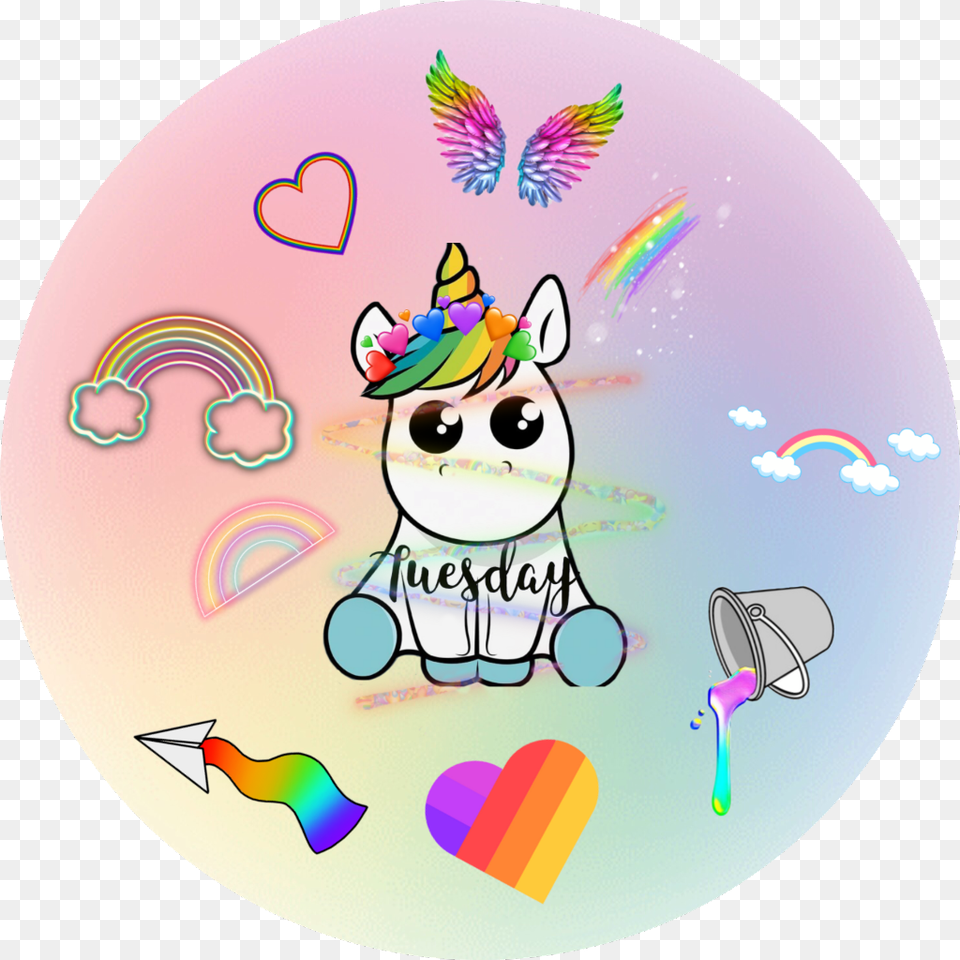 Rainbow Unicorn Neonlight Cartoon, Art, Hat, Graphics, Clothing Free Png