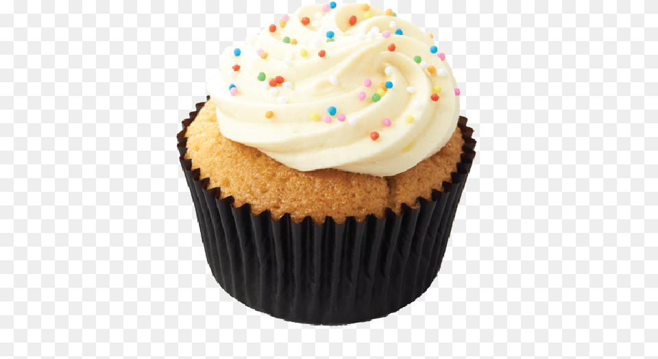 Rainbow Vanilla 12 Cupcakes, Birthday Cake, Cake, Cream, Cupcake Free Png Download