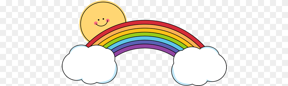 Rainbow Vector Cloud Clip Art Library Cute Clip Art Rainbow, Outdoors, Nature Free Png