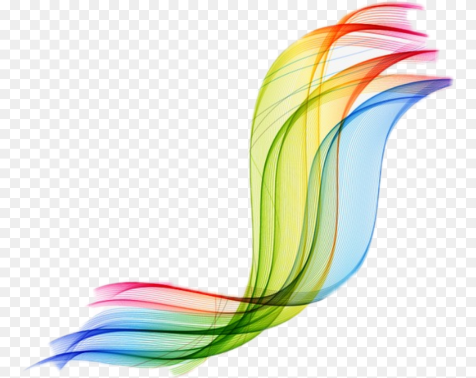 Rainbow Vector Swirl Swoosh, Art, Graphics, Floral Design, Pattern Png