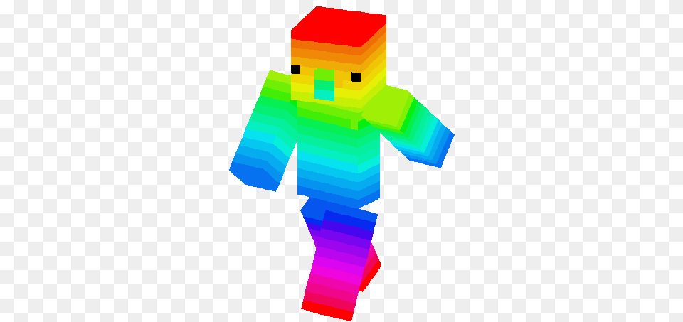 Rainbow Villager Skin Minecraft Skins, Person, Art, Graphics Free Png Download