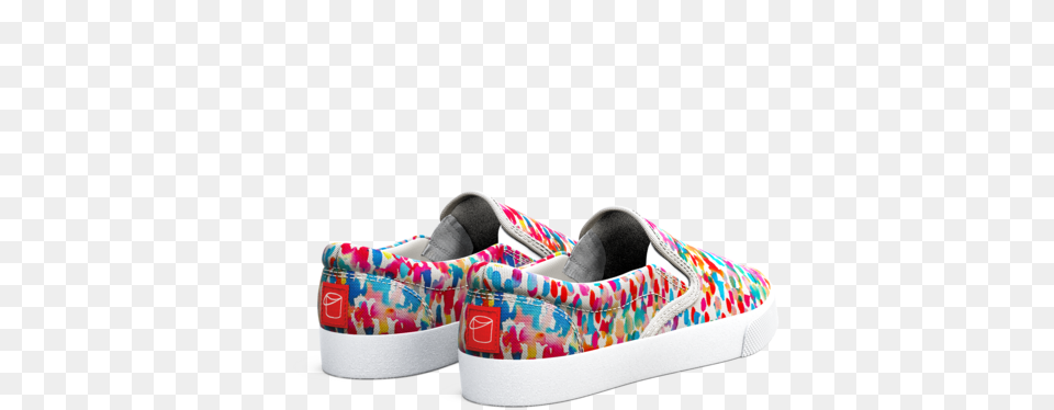 Rainbow Watercolor Slip On Shoe, Clothing, Footwear, Sneaker Png Image