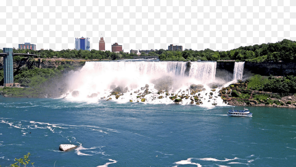 Rainbow Waterfall American Falls, Outdoors, Water, Vehicle, Boat Png Image