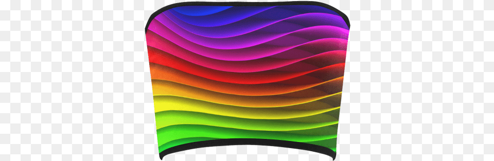 Rainbow Wavy Lines Bandeau Top Bandeau, Clothing, Swimwear, Cap, Hat Free Transparent Png