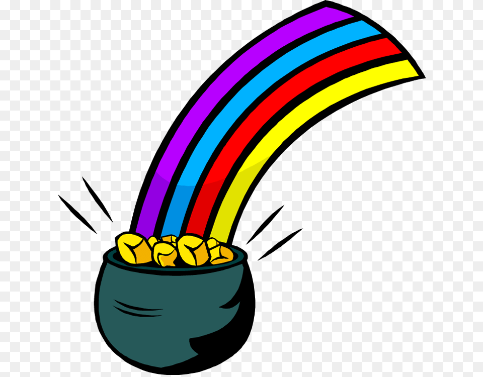 Rainbow With A Pot, Light, Dynamite, Weapon Free Png